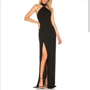 Black Amanda Uprichard Queen Gown